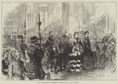 Le jour de Thanksgiving, procession dans la nef de la cathédrale Saint-Paul - Sir John Charles Robinson